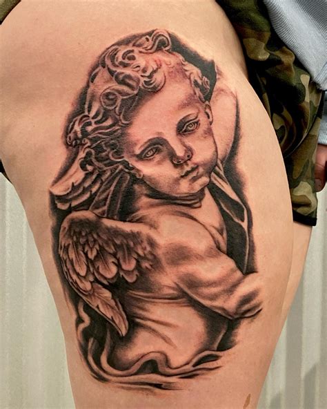 cherub angel tattoo|free cherub tattoo designs.